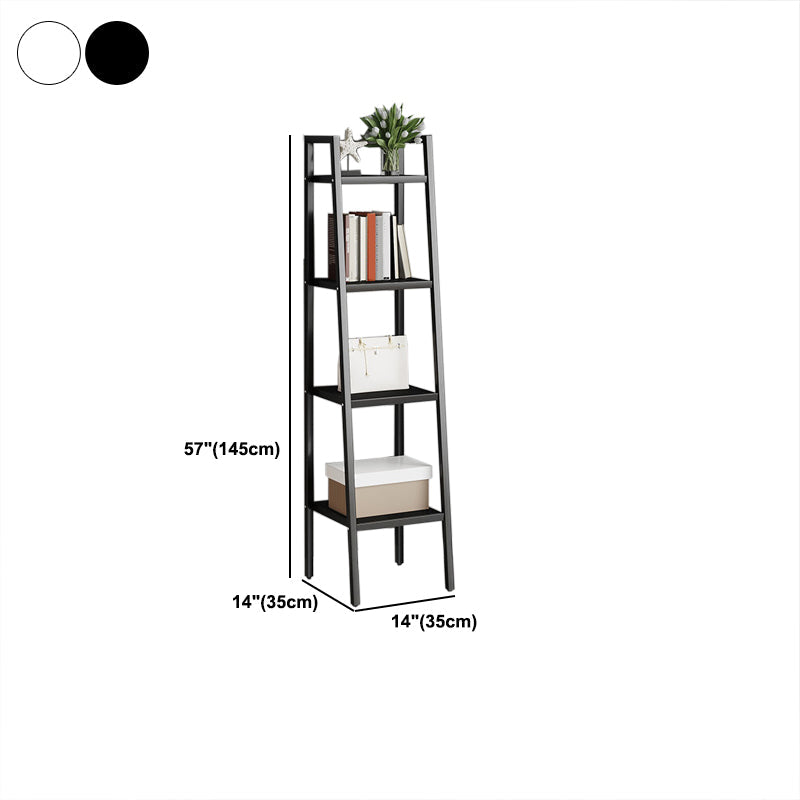 Contemporary Open Bookcase Metal Ladder Bookshelf for Kitchen Clearhalo 'Bookcases' 'furn' 'furn_bookcases' 'Furniture' 'Office Furniture' 5498956
