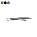 Estantería de estantería de metal moderna estantería flotante montada en la pared para sala de estar