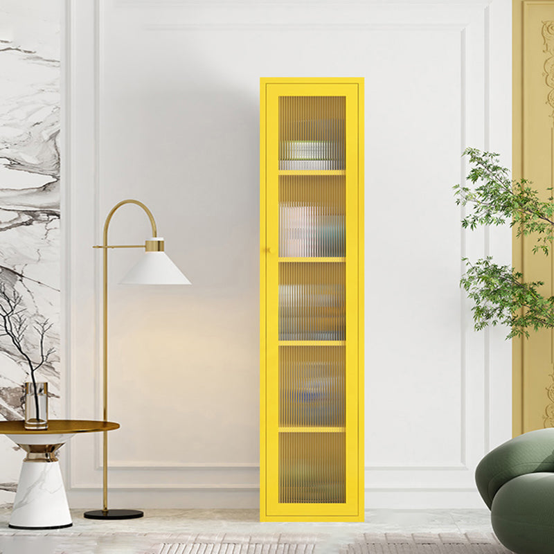 Modern Metal Bookcase Standard Closed Back Shelf with Rectangular Shelves