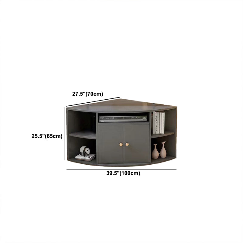 Carte de télévision de coin contemporaine Cabinet télévisé en bois avec porte