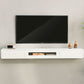 Contemporary TV Stand , Solid Wood TV Console with Drawers and Cabinet