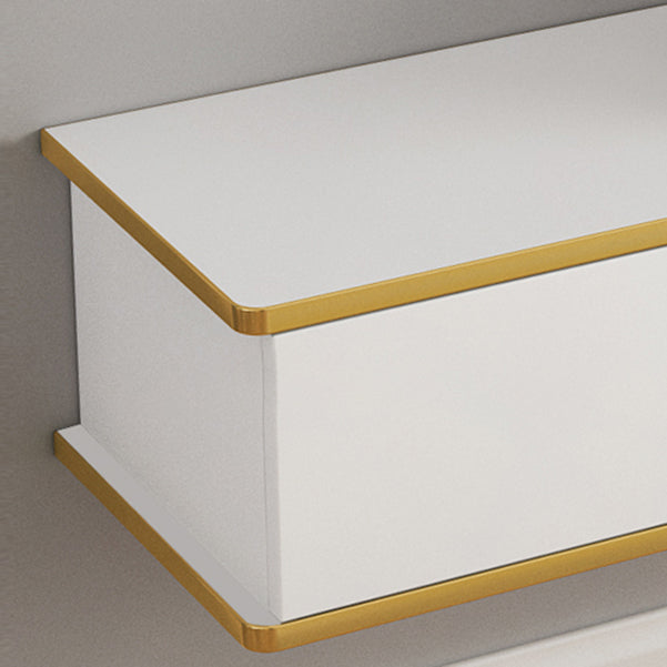 Stand à télévision blanche de style contemporain armoire télévisée murale en bois fausse en bois