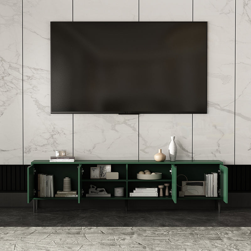 Engineered Wood TV Stand Scandinavian Enclosed Storage TV Cabinet Clearhalo 'furn' 'furn_tv_stands_entertainment_centers' 'Furniture' 'Living Room Furniture' 'TV Stands & Entertainment Centers' 'TV Stands & Media Storage Furniture' 'tv_stands_entertainment_centers' 5499363