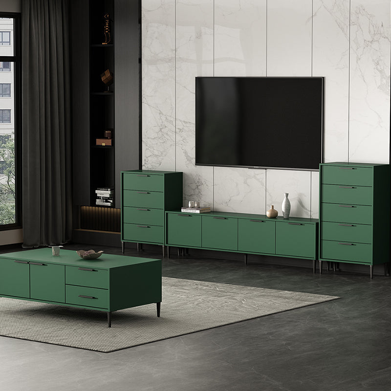 Engineered Wood TV Stand Scandinavian Enclosed Storage TV Cabinet Clearhalo 'furn' 'furn_tv_stands_entertainment_centers' 'Furniture' 'Living Room Furniture' 'TV Stands & Entertainment Centers' 'TV Stands & Media Storage Furniture' 'tv_stands_entertainment_centers' 5499379