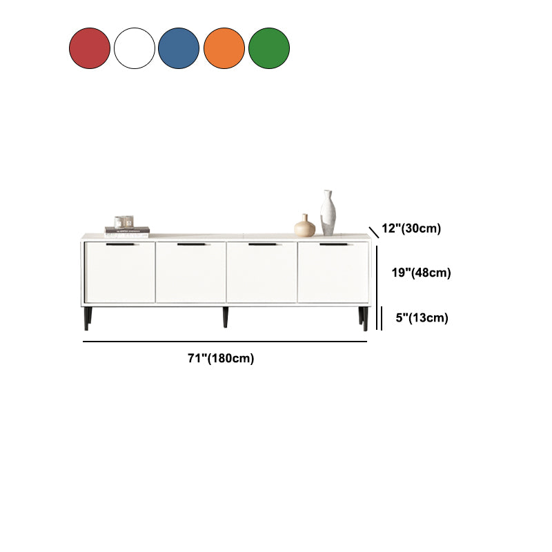 Engineered Wood TV Stand Scandinavian Enclosed Storage TV Cabinet Clearhalo 'furn' 'furn_tv_stands_entertainment_centers' 'Furniture' 'Living Room Furniture' 'TV Stands & Entertainment Centers' 'TV Stands & Media Storage Furniture' 'tv_stands_entertainment_centers' 5499383