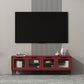 Mueble para TV con almacenamiento cerrado escandinavo Mueble para TV de madera sintética con 4 puertas