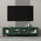 Mueble para TV con almacenamiento cerrado escandinavo Mueble para TV de madera sintética con 4 puertas