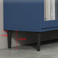 Mueble para TV con almacenamiento cerrado escandinavo Mueble para TV de madera sintética con 4 puertas