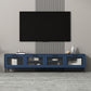 Mueble para TV con almacenamiento cerrado escandinavo Mueble para TV de madera sintética con 4 puertas