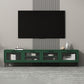 Mueble para TV con almacenamiento cerrado escandinavo Mueble para TV de madera sintética con 4 puertas