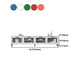 Mueble para TV con almacenamiento cerrado escandinavo Mueble para TV de madera sintética con 4 puertas