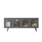 Industrial Enclosed TV Cabinet Home Metal TV Stand with Splayed Legs Clearhalo 'furn' 'furn_tv_stands_entertainment_centers' 'Furniture' 'Living Room Furniture' 'TV Stands & Entertainment Centers' 'TV Stands & Media Storage Furniture' 'tv_stands_entertainment_centers' 5499442