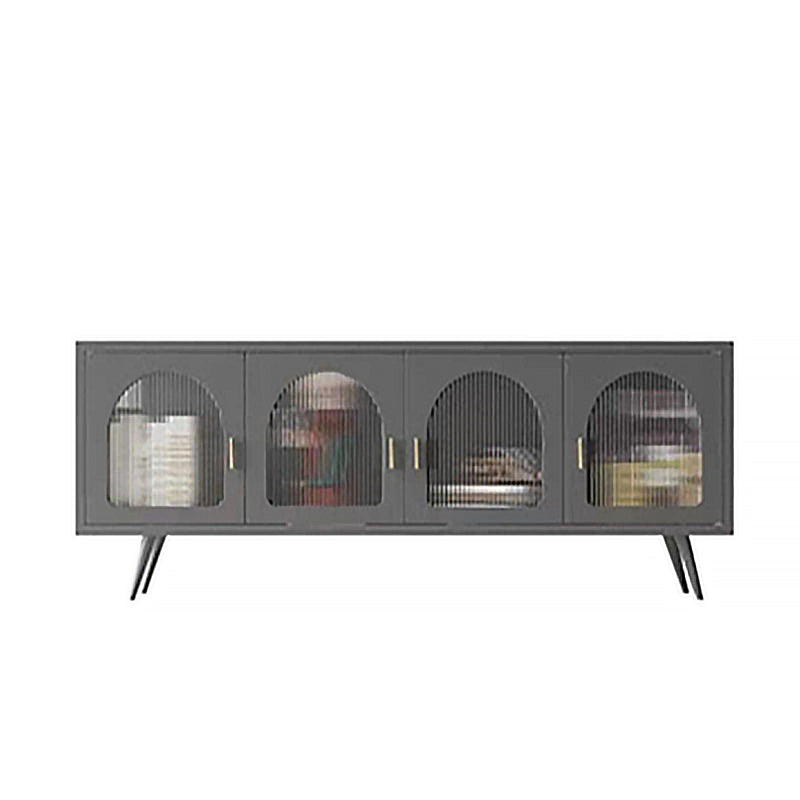 Industrial Enclosed TV Cabinet Home Metal TV Stand with Splayed Legs Clearhalo 'furn' 'furn_tv_stands_entertainment_centers' 'Furniture' 'Living Room Furniture' 'TV Stands & Entertainment Centers' 'TV Stands & Media Storage Furniture' 'tv_stands_entertainment_centers' 5499442