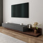 Engineered Wood TV Stand 3 Drawers Modern Media TV Stand Console Brown-Grey Clearhalo 'furn' 'furn_tv_stands_entertainment_centers' 'Furniture' 'Living Room Furniture' 'TV Stands & Entertainment Centers' 'TV Stands & Media Storage Furniture' 'tv_stands_entertainment_centers' 5499506