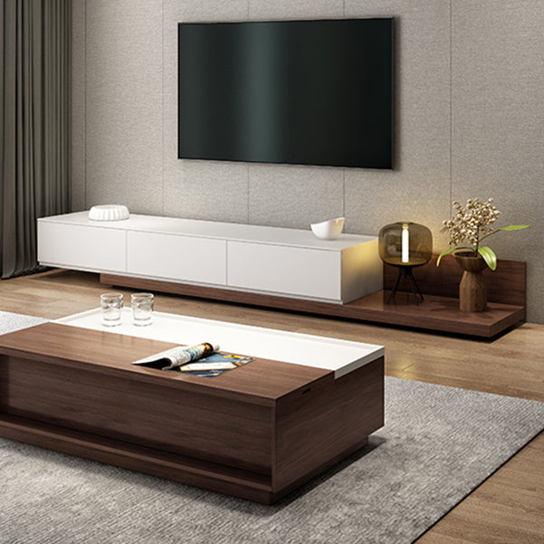 Engineered Wood TV Stand 3 Drawers Modern Media TV Stand Console Clearhalo 'furn' 'furn_tv_stands_entertainment_centers' 'Furniture' 'Living Room Furniture' 'TV Stands & Entertainment Centers' 'TV Stands & Media Storage Furniture' 'tv_stands_entertainment_centers' 5499514