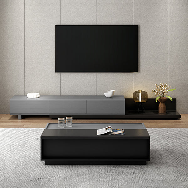 Engineered Wood TV Stand 3 Drawers Modern Media TV Stand Console Clearhalo 'furn' 'furn_tv_stands_entertainment_centers' 'Furniture' 'Living Room Furniture' 'TV Stands & Entertainment Centers' 'TV Stands & Media Storage Furniture' 'tv_stands_entertainment_centers' 5499515