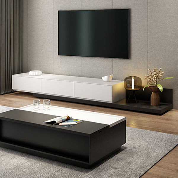Engineered Wood TV Stand 3 Drawers Modern Media TV Stand Console Clearhalo 'furn' 'furn_tv_stands_entertainment_centers' 'Furniture' 'Living Room Furniture' 'TV Stands & Entertainment Centers' 'TV Stands & Media Storage Furniture' 'tv_stands_entertainment_centers' 5499516