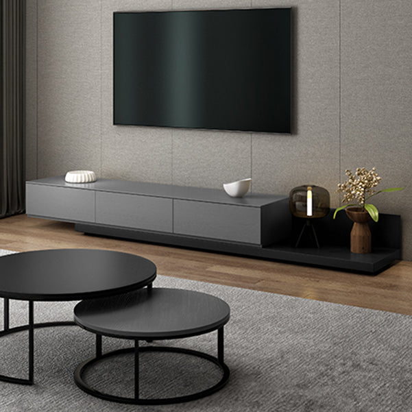 Engineered Wood TV Stand 3 Drawers Modern Media TV Stand Console Clearhalo 'furn' 'furn_tv_stands_entertainment_centers' 'Furniture' 'Living Room Furniture' 'TV Stands & Entertainment Centers' 'TV Stands & Media Storage Furniture' 'tv_stands_entertainment_centers' 5499518