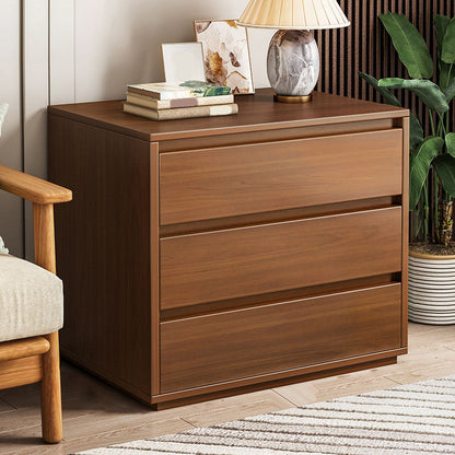 16" D Storage Chest Modern Wood Storage Chest in White and Brown