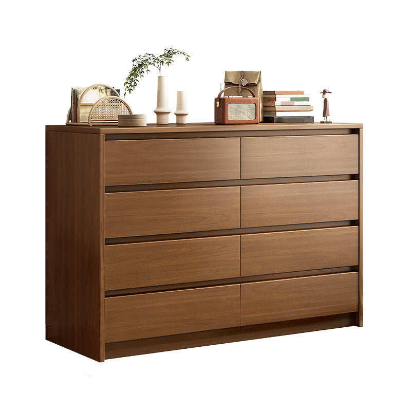 16" D Storage Chest Modern Wood Storage Chest in White and Brown