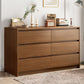 16" D Storage Chest Modern Wood Storage Chest in White and Brown