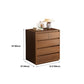 16" D Storage Chest Modern Wood Storage Chest in White and Brown
