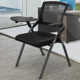 Sedia conferenza a metà retro in mesh moderna sedia da ufficio ad armi fissa