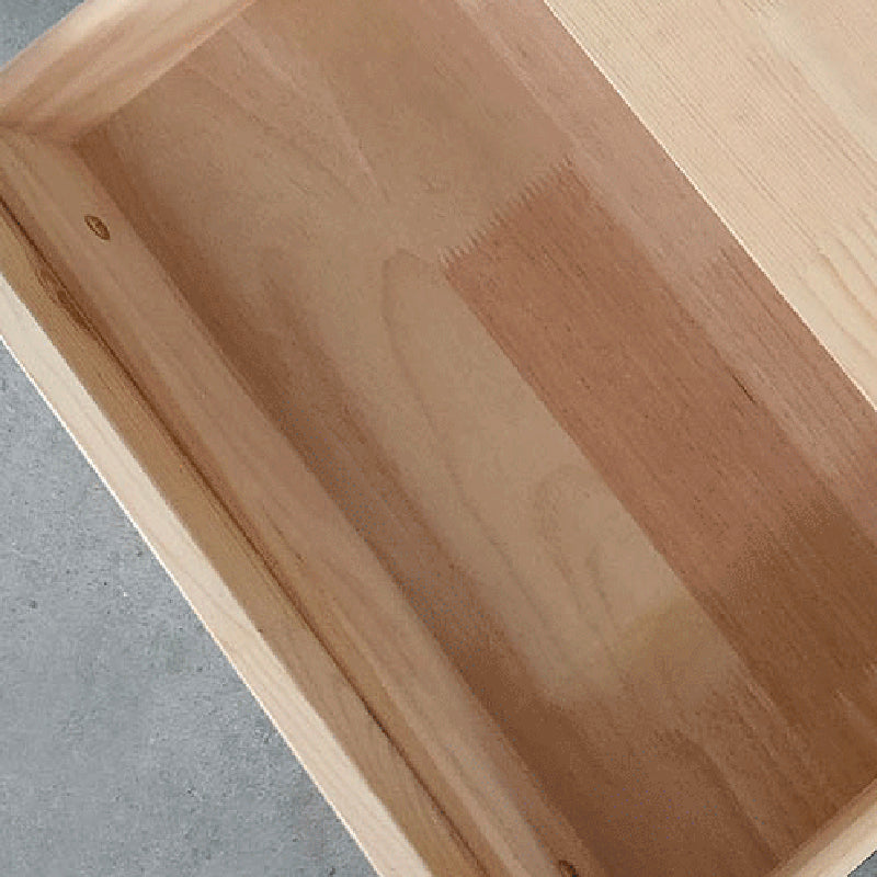 Midden-eeuwse moderne lederen nachttafel 1-lading 20 "lang nachtkastje met benen