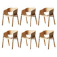 Traditional Wood Dining Arm Chairs Open Back Dining Side Chair for Restaurant Use