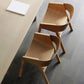 Traditional Wood Dining Arm Chairs Open Back Dining Side Chair for Restaurant Use