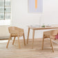 Traditional Wood Dining Arm Chairs Open Back Dining Side Chair for Restaurant Use