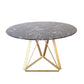 Table à manger de luxe traditionnelle Table ronde en marbre artificiel pour la maison