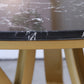 Table à manger de luxe traditionnelle Table ronde en marbre artificiel pour la maison