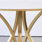 Table à manger de luxe traditionnelle Table ronde en marbre artificiel pour la maison
