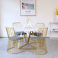 Table à manger de luxe traditionnelle Table ronde en marbre artificiel pour la maison