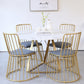Table à manger de luxe traditionnelle Table ronde en marbre artificiel pour la maison