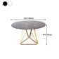 Table à manger de luxe traditionnelle Table ronde en marbre artificiel pour la maison
