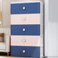 Modern Style Non-Hanging Armoire Plastic Storage Cabinet with Drawers