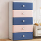 Modern Style Non-Hanging Armoire Plastic Storage Cabinet with Drawers