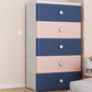 Modern Style Non-Hanging Armoire Plastic Storage Cabinet with Drawers