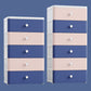 Modern Style Non-Hanging Armoire Plastic Storage Cabinet with Drawers