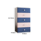 Modern Style Non-Hanging Armoire Plastic Storage Cabinet with Drawers