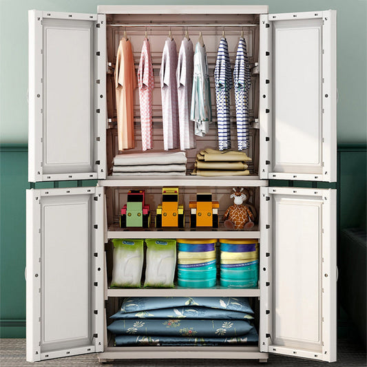 Gabinete de almacenamiento de puerta con bisagras de dormitorio gabinete de plástico contemporáneo