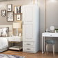 Hinged Wardrobe Closet Non-Hanging Wardrobe Armoire for Bedroom Clearhalo 'Armoires & Wardrobes' 'armoires_wardrobes' 'Bedroom Furniture' 'furn' 'furn_armoires_wardrobes' 'Furniture' 5500063