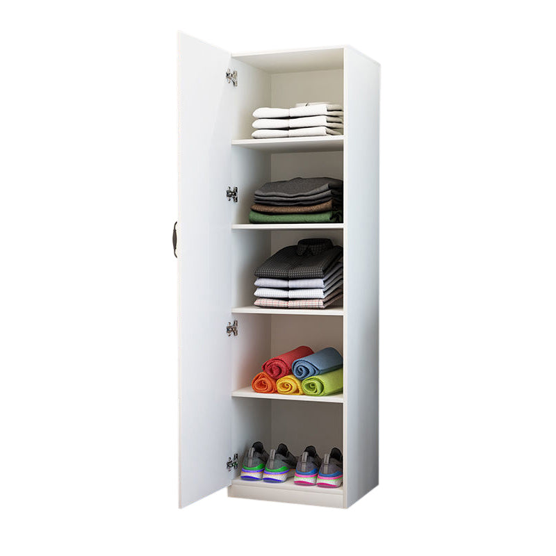 Hinged Wardrobe Closet Non-Hanging Wardrobe Armoire for Bedroom White Drawer Not Included Clearhalo 'Armoires & Wardrobes' 'armoires_wardrobes' 'Bedroom Furniture' 'furn' 'furn_armoires_wardrobes' 'Furniture' 5500065