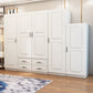 Hinged Wardrobe Closet Non-Hanging Wardrobe Armoire for Bedroom Clearhalo 'Armoires & Wardrobes' 'armoires_wardrobes' 'Bedroom Furniture' 'furn' 'furn_armoires_wardrobes' 'Furniture' 5500077