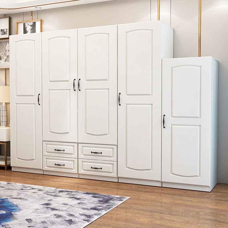 Hinged Wardrobe Closet Non-Hanging Wardrobe Armoire for Bedroom Clearhalo 'Armoires & Wardrobes' 'armoires_wardrobes' 'Bedroom Furniture' 'furn' 'furn_armoires_wardrobes' 'Furniture' 5500077