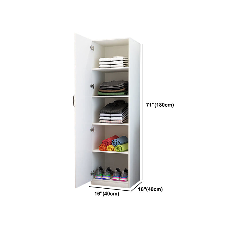 Hinged Wardrobe Closet Non-Hanging Wardrobe Armoire for Bedroom Clearhalo 'Armoires & Wardrobes' 'armoires_wardrobes' 'Bedroom Furniture' 'furn' 'furn_armoires_wardrobes' 'Furniture' 5500084