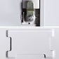 Steel Wardrobe Armoire Contemporary White Storage Cabinet for Home