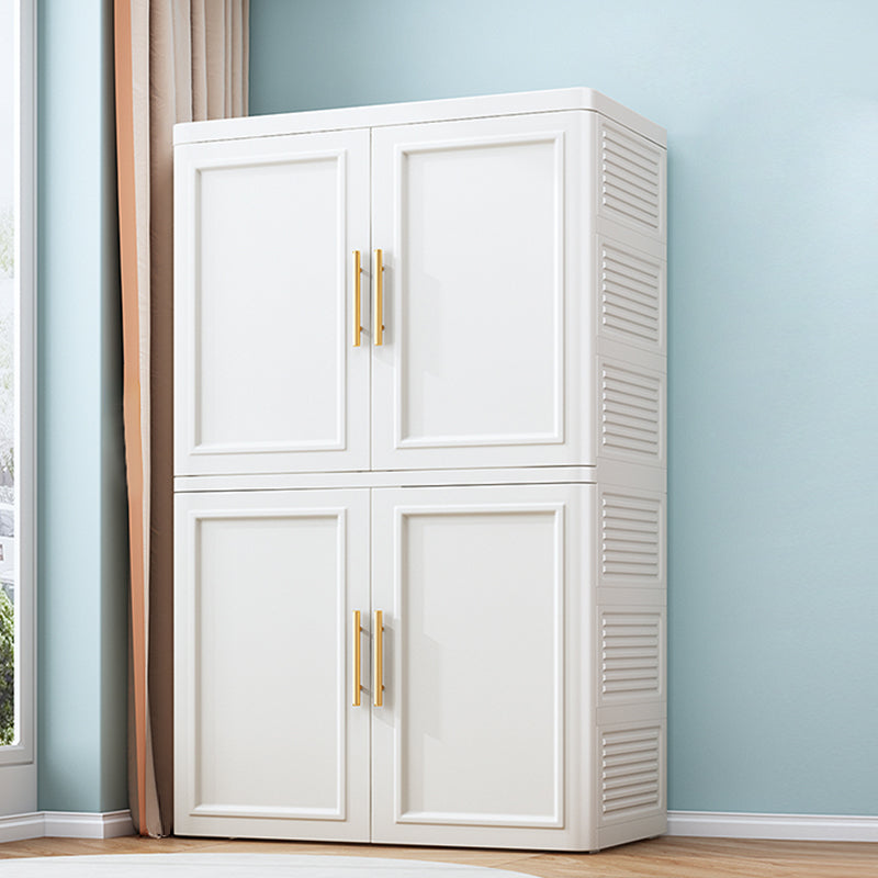 Armadio di stoccaggio in plastica opaca massicciatura a cerniera contemporanea